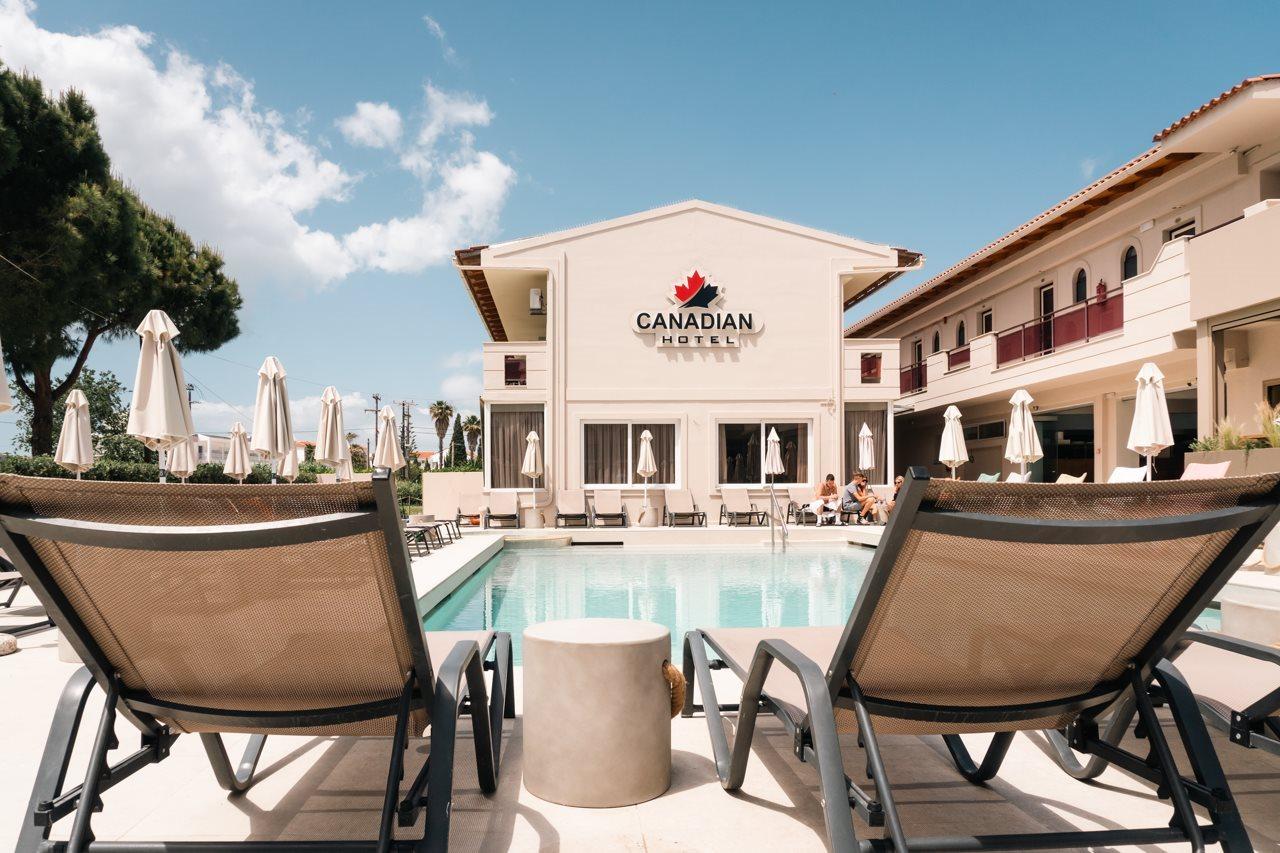 Canadian Hotel Laganas Eksteriør billede
